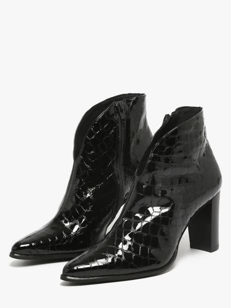 Stadsschoenen Met Hak Uit Leder Myma Zwart women 85009 ander zicht 1